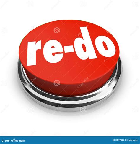 red button redo change revision improvement stock images image