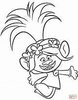 Coloring Pages Printable Troll Trolls Poppy Source sketch template