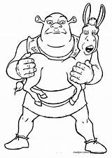 Coloring Pages Shrek Color Book Print Browser Window sketch template