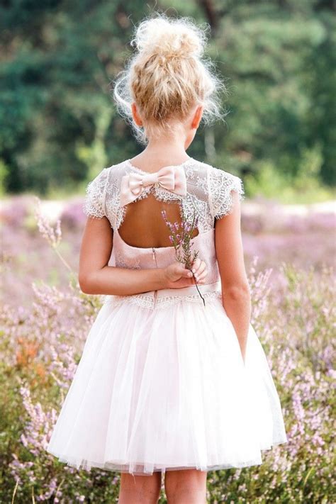 lr kids jurken voor bloemenmeisjes bruidsmeisjesjurken halflange
