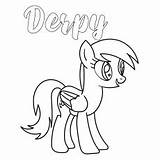 Coloring Pony Little Pages Color Derpy Will Toddler sketch template