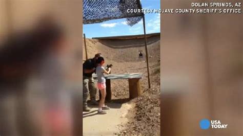raw video moments before girl shot instructor with uzi