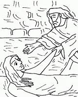 Jesus Coloring Heals Mark Sabbath Luke Matt sketch template