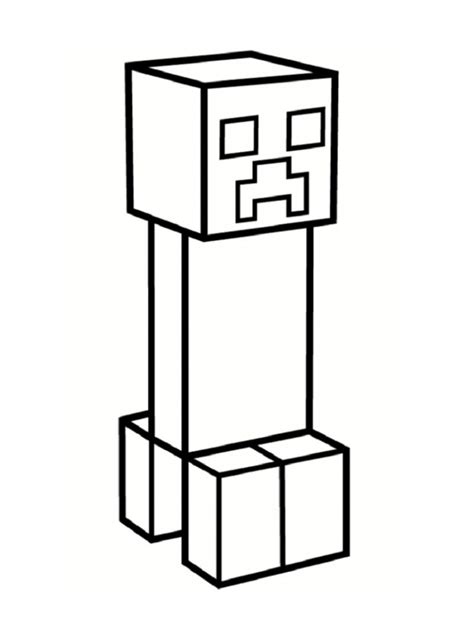 minecraft creeper coloring pages printable  minecraft creeper