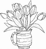 Coloring Flowers Adult Pages sketch template