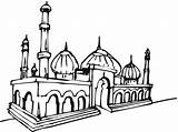 Mosque Masjid Coloring Gambar Clipart Mewarnai Pages Drawing Beautiful Coloriage Color Getdrawings Pour Mosques Muslim Clip Clipartbest Cliparts Cours Enfants sketch template