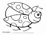 Coloring Pages Ladybug Preschoolers Getdrawings sketch template