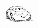 Kids Cars Coloring Sally Color Pages Carrera Few Details sketch template