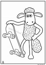 Sheep Shaun Coloring Printable Cartoon Pages Magiccolorbook sketch template