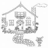 Coloring House Contest sketch template