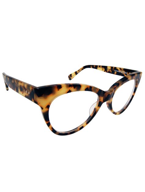 norma kamali square cat eye glasses tokyo tort in brown lyst