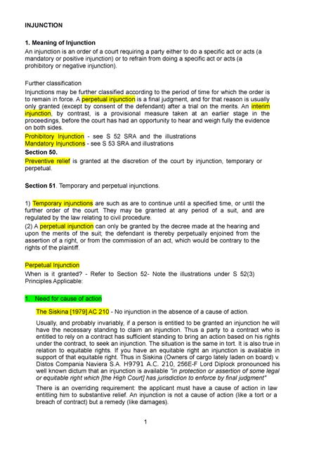 injunctions subtopic  civil procedure  injunction  meaning  injunction  injunction