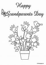 Grandparents Coloring Printable Pages Happy Getcolorings sketch template