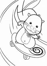 Zhu Coloriage Hamster Kolorowanki Skateboard Squiggles Imprimer Ausmalbilder Cartoni Kolorowanka Malowanki Russe Coloriez Dzieci Pintando Nuestra sketch template