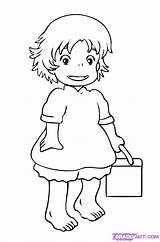Coloring Pages Ghibli Studio Ponyo Book Printable Easy Choose Board Miyazaki sketch template