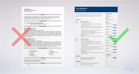 instructional designer resume sample  skills  list