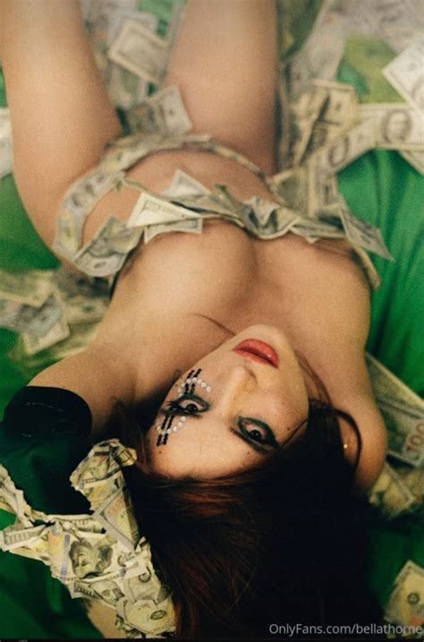 naked bella thorne covered only with dollar bills 4