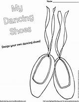 Coloring Shoes Dancing Pages Princess Kids Comments sketch template