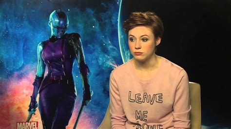 karen gillan interview guardians of the galaxy shaved her head for