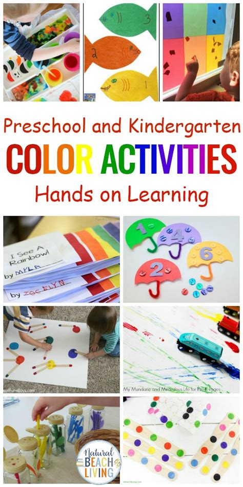 color activities  toddlers preschool  kindergarten natural