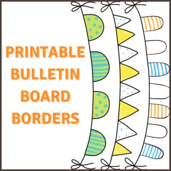 printable bulletin board borders  classroom joy design tpt