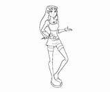 Starfire Coloring sketch template