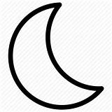 Moon Outline Half Crescent Clip Clipart Halfmoon Halloween Transparent Icon Line Drawing Cliparts Shape Icons Coloring Iconsmind Pages Pic Iconarchive sketch template