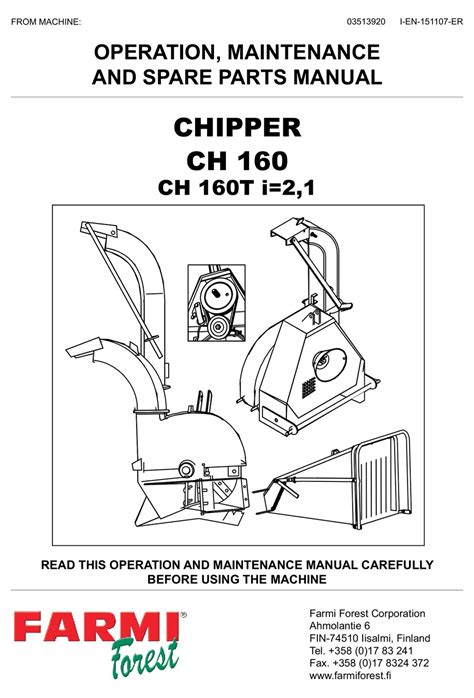 farmi forest ch  operation maintenance  spare parts manual   manualslib