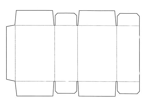 printable rectangular box template