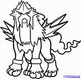 Pokemon Legendary Coloring Pages Draw Drawing Entei Lugia Outline Tattoo Step Color Easy Designs Dog Xerneas Clipart Stencil Dragoart Clipartmag sketch template