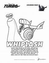 Coloring Turbo Pages Dreamworks Printable Whiplash Fast Movie Colouring Snail Kids Plus Color Pixar Sheets Stores Available Now Print Animation sketch template