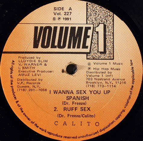 Calito I Wanna Sex You Up 1991 Vinyl Discogs