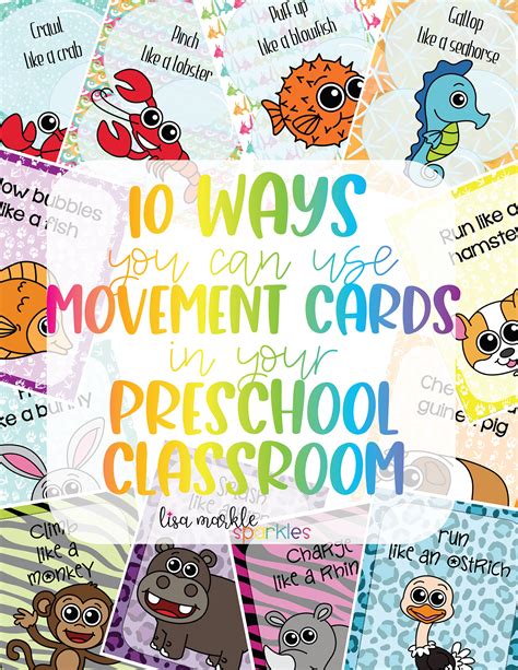 ten ways    movement cards   preschool classroom lisa