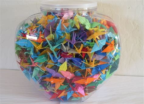 thousand  hand   origami paper cranes  redantsbev