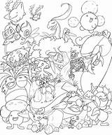 Pokemon Coloring Pages Grass Color Sheets Line Drawings Pokémon Insane Drawing Printable 塗り絵 Okay Holy Oh Deviantart Lines 無料 Stencil sketch template