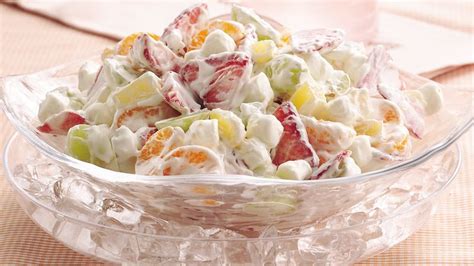 24 hour fruit salad with marshmallows and sour cream