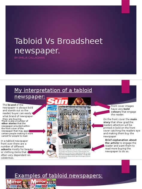 tabloid  broadsheet newspaper newspapers advertising