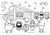 Kerststal Kleurplaat Weihnachtskrippe Fargelegge Malvorlage Para Colorear Dibujo Belen Zum Ausdrucken Kleurplaten Afbeelding Nativity Scene Printen Fargelegging Ausmalbild sketch template
