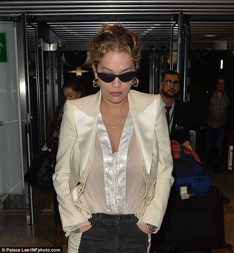 Rita Ora Flaunts Her Cleavage In A Racy Lace Bra Daily