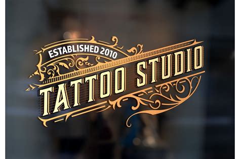 tattoo logo template branding logo templates creative market