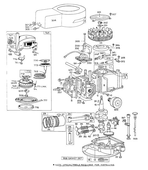 toro  lawnmower  sn   parts diagram  engine briggs stratton