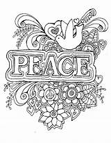 Peace Coloring Colouring Adult Pages Adults Sign Printable Digital Sheets Original Bible Kids Color Mandala Etsy Books Print Family Getcolorings sketch template