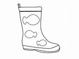 Coloring Boots Rain Pages Clipart Template Snow Sheet Sketch Womens Library Outline Popular sketch template