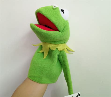 rare  muppets puppet kermit frog plush cm hand puppets baby kids