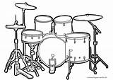 Schlagzeug Tambor Batterie Coloriage Musikinstrumente Ausmalbilder Impresionante Malvorlagen Grafik Dibujosonline Meilleur Percussion Pintar sketch template