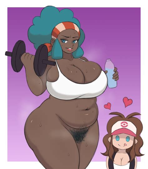 rule 34 2girls afro alternate breast size bbw belly big ass big belly