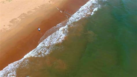 drone footage   beach  stock video