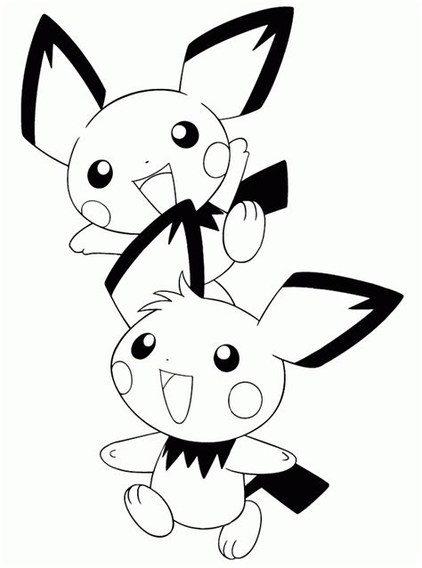 pichu coloring pages clip art library