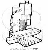 Milling Clipart Machine Cnc Illustration Vector Royalty Machinery Perera Lal Type  Clipground 2021 Resolution Regarding Notes Clipartof sketch template