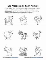 Farm Animal Pages Cut Template sketch template